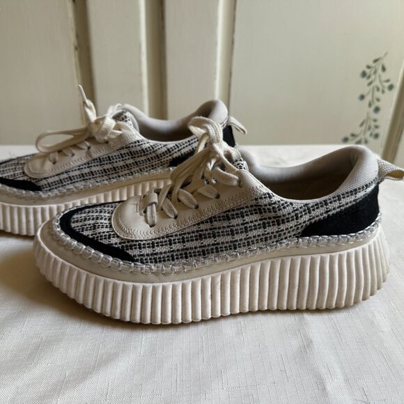 Dolce Vita Daran Wedge Platform Woven Sneaker sz 8 - Picture 4 of 7
